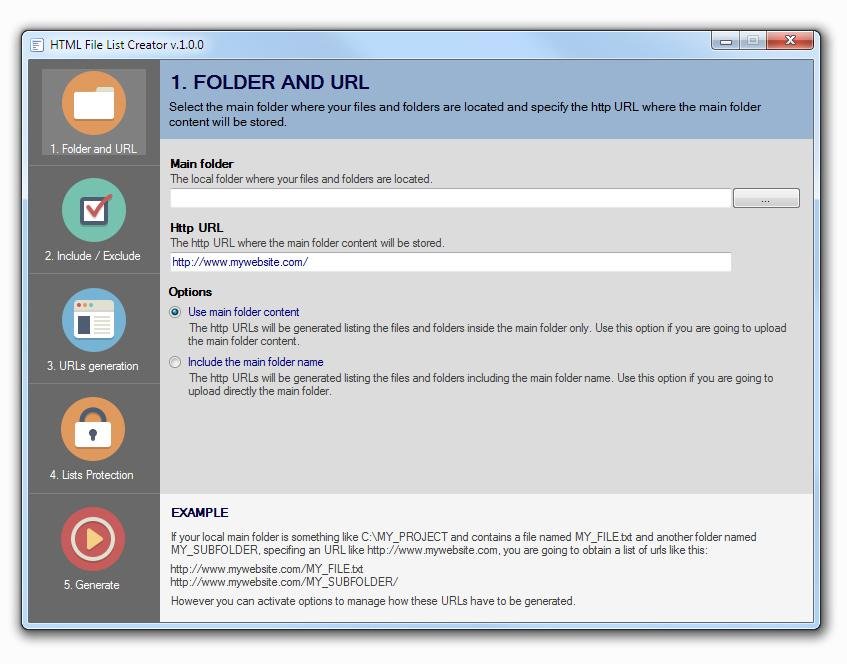 download file list generator